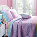  dots and stripes bedding